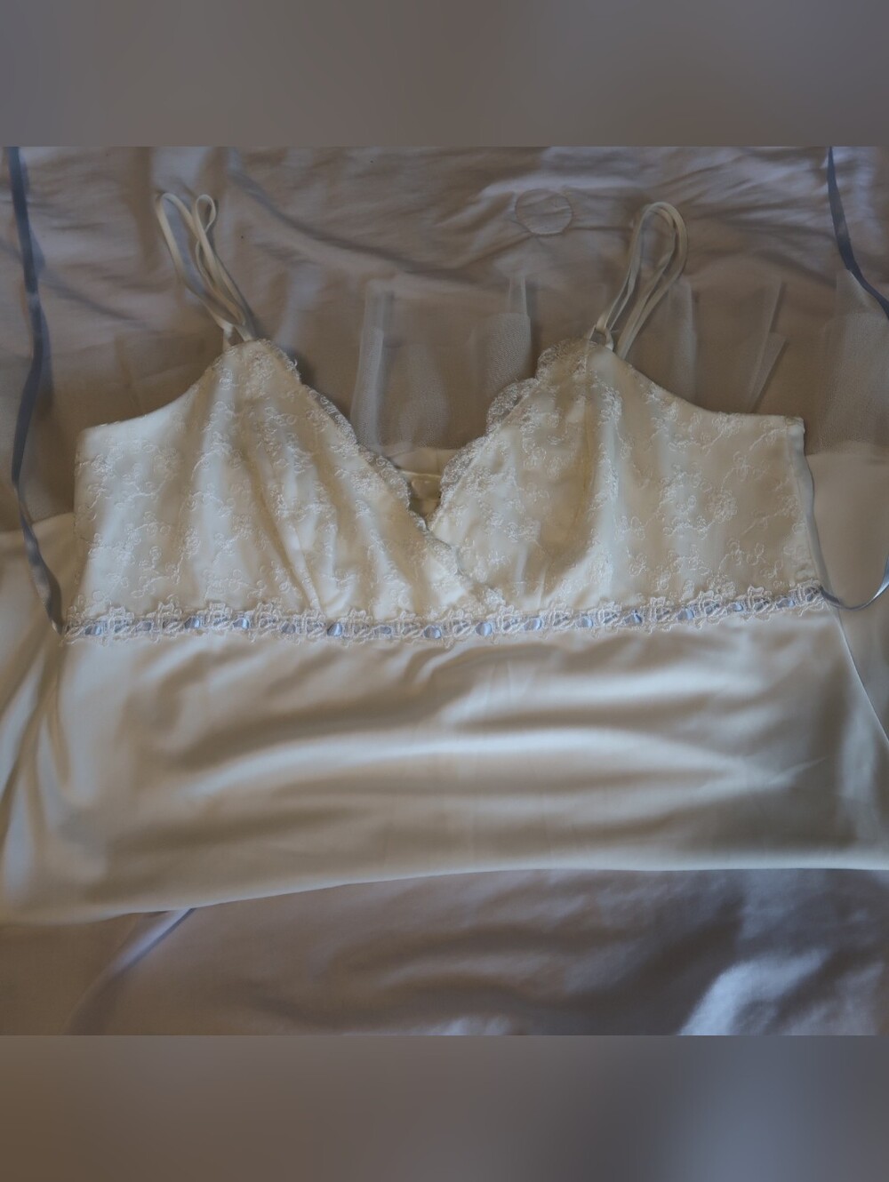 FLORA LACE SLIP DRESS - Picture 2 of 7